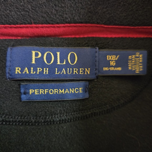 POLO Ralph Lauren Jacket Mens Size 1X Full Zip Black Gorpcore Performance Fleece - Picture 2 of 9
